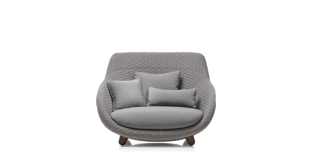 Love Sofa Highback grey front side